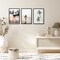 Americanflat Snap-In Picture Frame in Black - Set of 3 - Poster Frame with Slimline Molding, Plexiglass Cover, and Hanging Hardware - Black